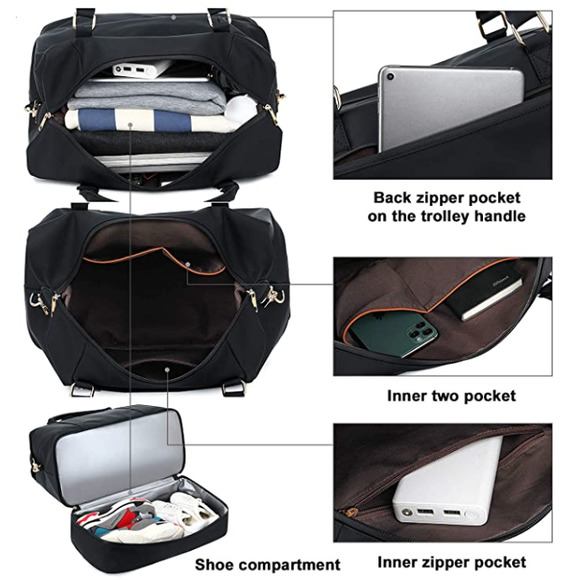 NEW! Women's Larof Luxury Weekender Travel Tote - Picture 6 of 6